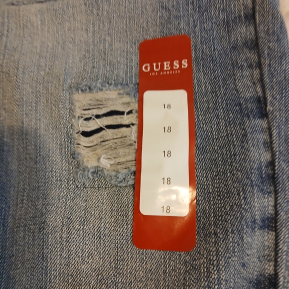 Guess Boys Distressed Blue Jeans - Picture 7 of 8